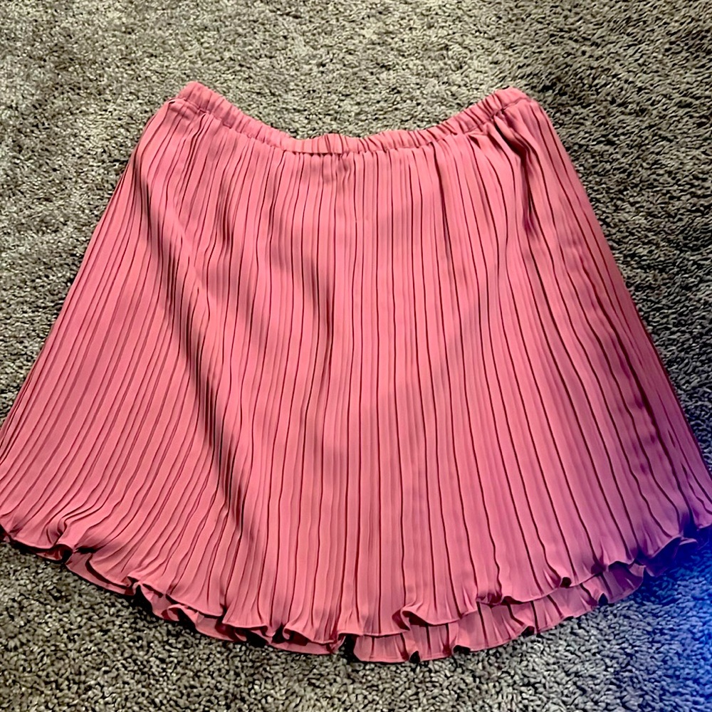 Short - mauve light pink pleated skirt🩷